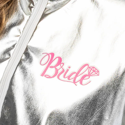 'Bride'-jakke, sølvfarvet