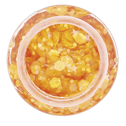 Orange Glitter Gel 20g