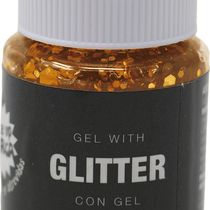 Orange Glitter Gel 20g