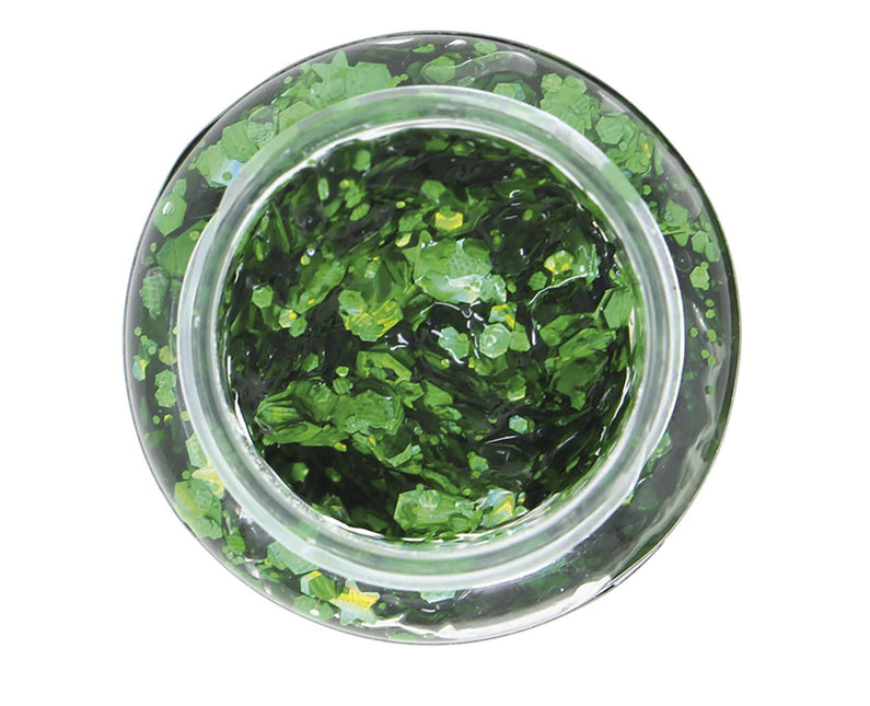 Mørkegrøn glittergel 20 g