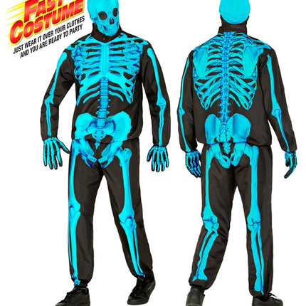 NEON SKELET KOSTUME