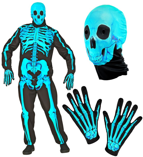 NEON SKELET KOSTUME