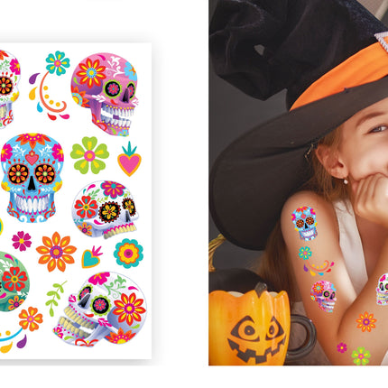 Halloween-tatoveringer (til pynt) Catrina