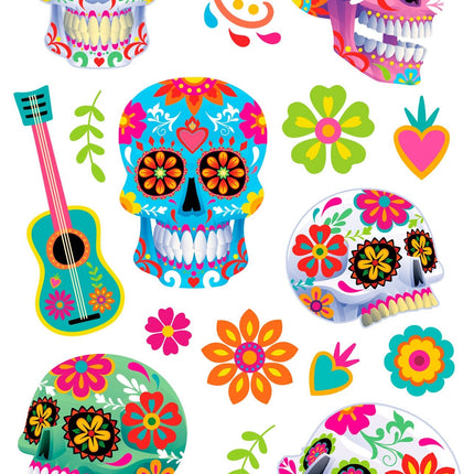 Halloween-tatoveringer (til pynt) Catrina