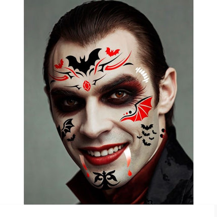 Vampyr-tatoveringsskabelon 20 cm