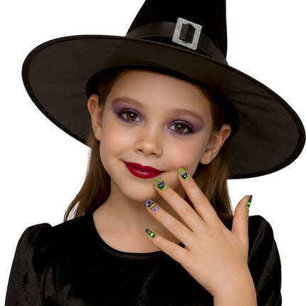 Halloween-kunstnegle til børn – hekse