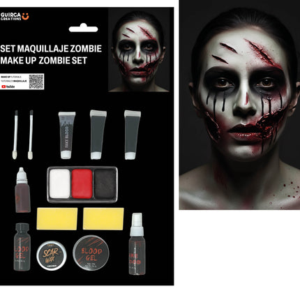 Zombie Schminkset 6 delig