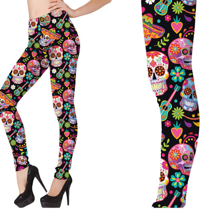 Dia De Los Muertos-leggings