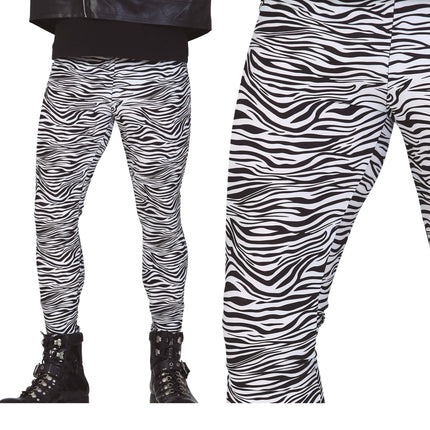 Zebra-leggings til damer