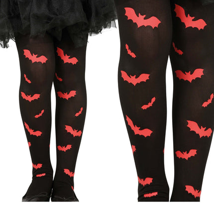 Halloween-legging flagermuspige