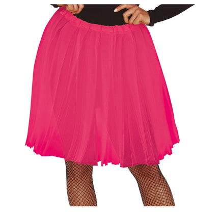 Fuchsia tutu til damer 60 cm