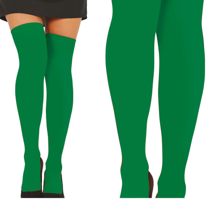 Mørkegrønne strømper Mørkegrøn