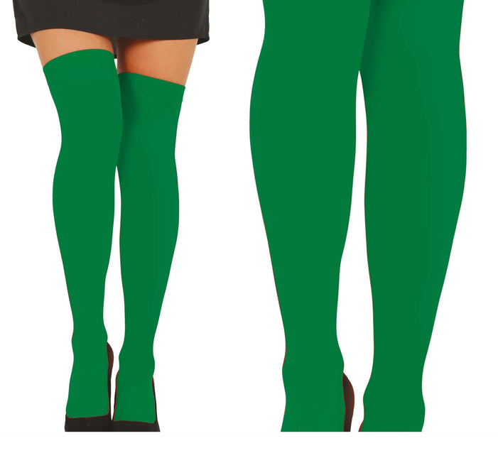 Mørkegrønne strømper Mørkegrøn