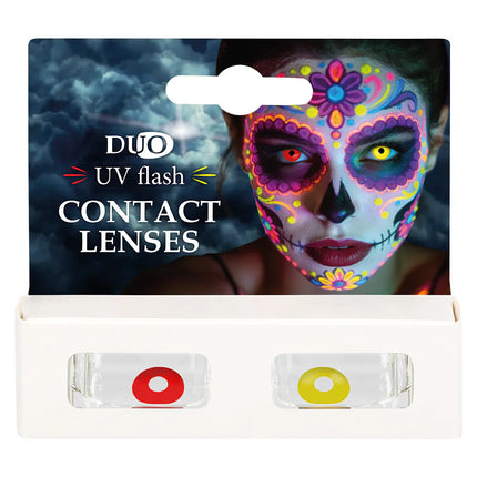 Et par 1-måneders kontaktlinser UV Burst