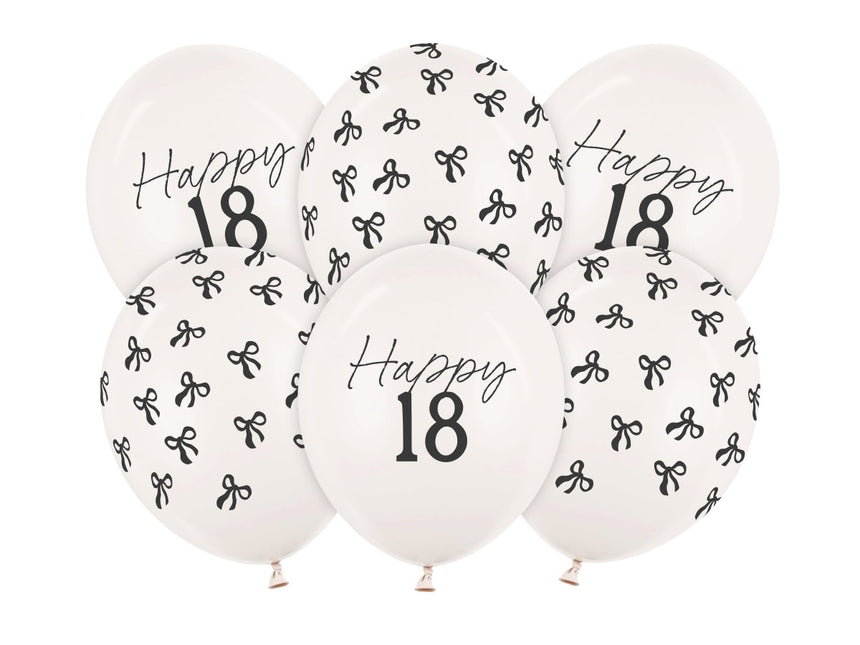 18 Jaar Ballonnen 30cm 50st van Partydeco koop je bij Partywinkel