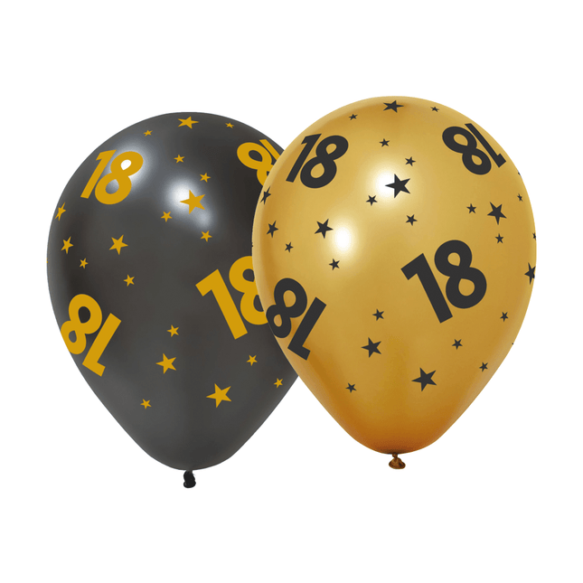 18 Jaar Ballonnen 31cm 6st van WeFiesta koop je bij Partywinkel
