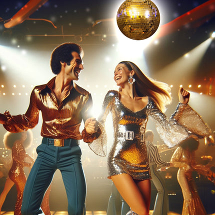 Discoball Gold brandhæmmende 20 cm