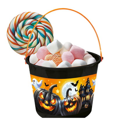 Halloween-kurv, sort, slik