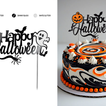 Halloween Taarttopper Zwart