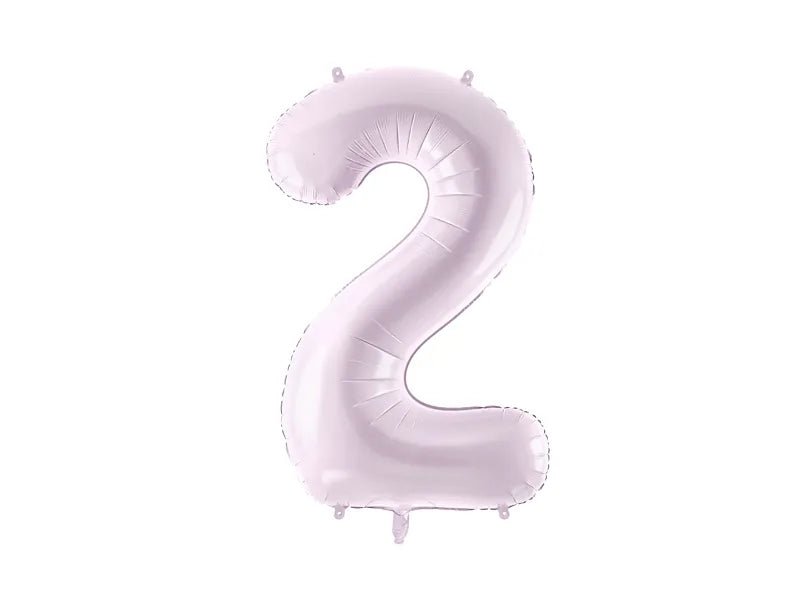2 Jaar Cijfer Ballon Paars Leeg 72cm van Partydeco koop je bij Partywinkel
