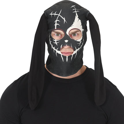 Halloween-maske: Sort kanin