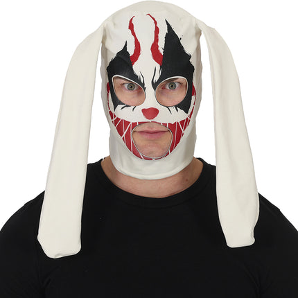 Halloween-maske: Hvid kanin