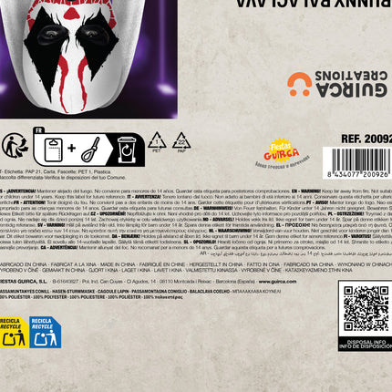 Halloween-maske: Hvid kanin