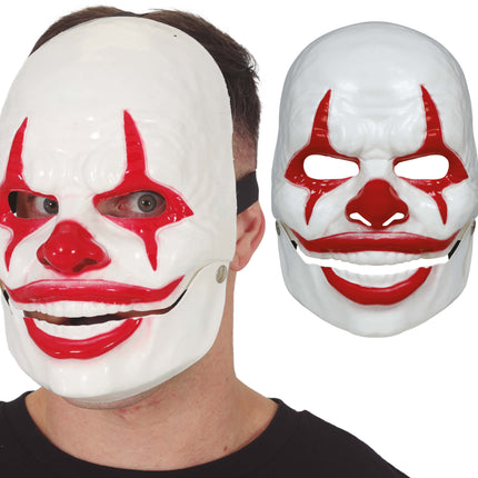 Rød maske – smilende klovn