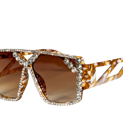 Brune briller Strass