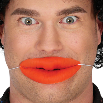 Røde falske læber