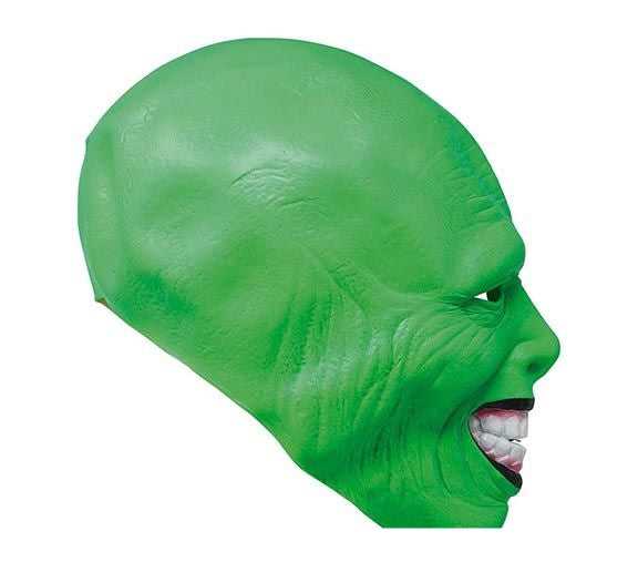Alien med grøn maske