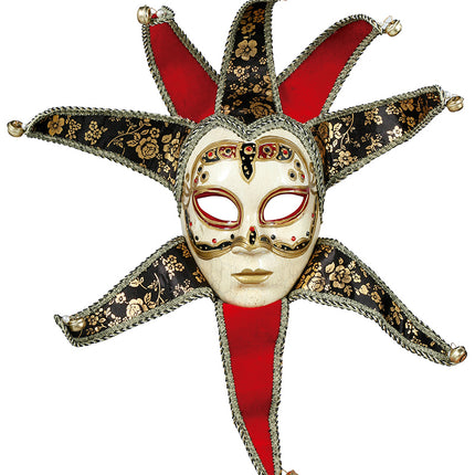 Venitianske damer med rød maske