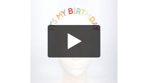 Metal-diadem 'Det er min fødselsdag'