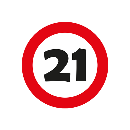 21 Jaar Tafelconfetti 2,5cm van Paper Dreams koop je bij Partywinkel