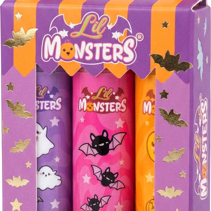 Halloween-lipgloss til børn, 3 stk.