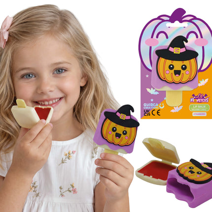 Halloween-læbepomade til børn – Græskar-is