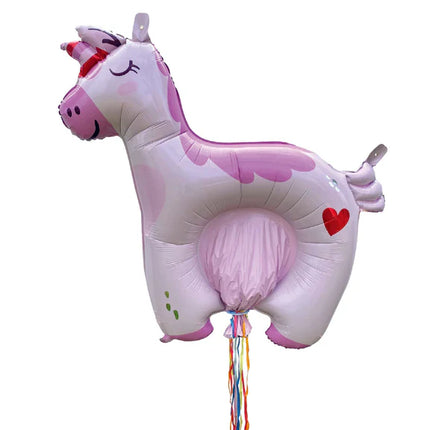 Unicorn-piñata, oppustelig, 1 m