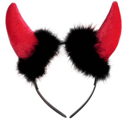 Tiara Djævlens horn rød