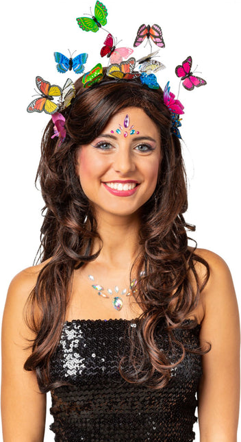 Sommerfuglehårbånd i farver