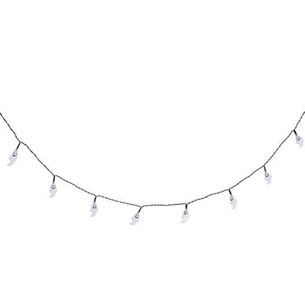 Halloween-lyskrans LED-spøgelser 1,55 m