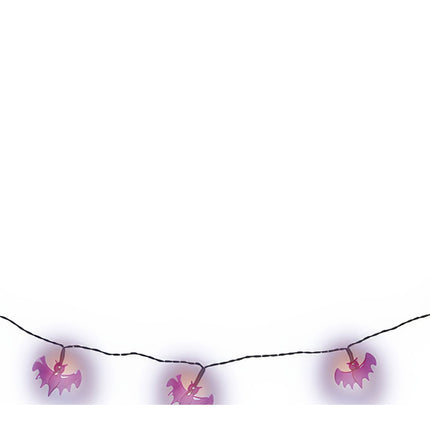 Halloween lysguirlande LED-flagermus 1,55 m