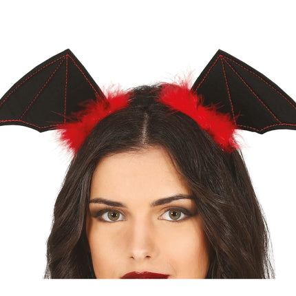 Hårbånd med flagermusvinger