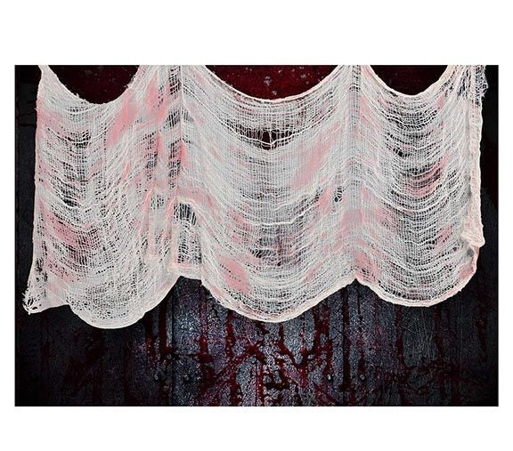 Halloween-gardin blodigt stof 2,28 m