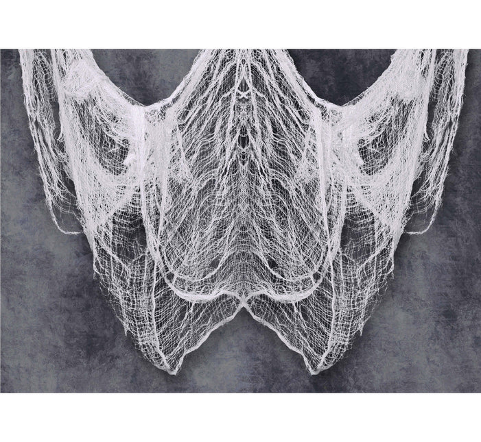 Halloween hvidt netstof 5m