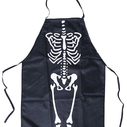 Halloween-forklæde skelet