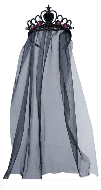 Halloween-hårbånd prinsesse med slør