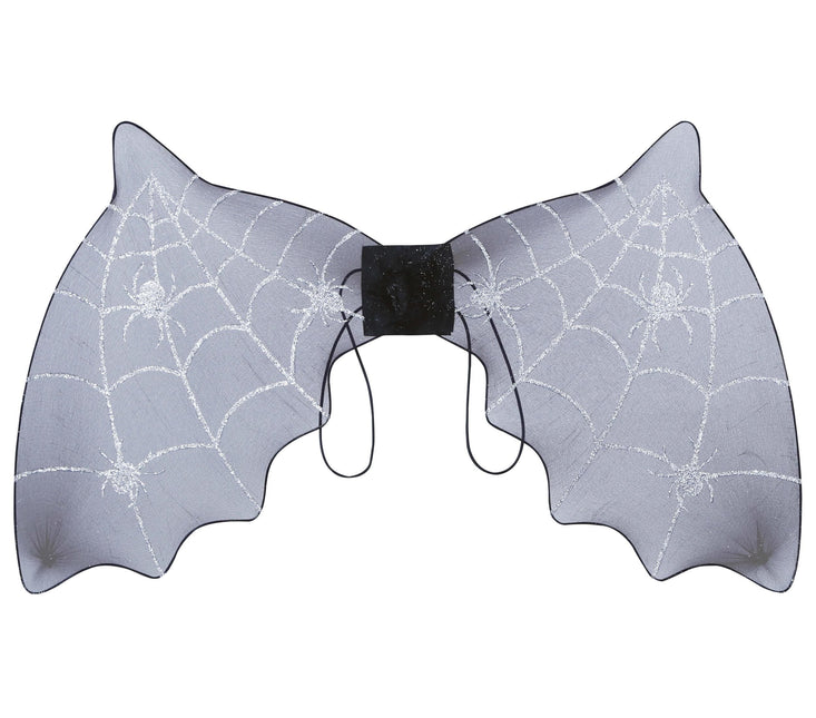 Sort flagermus med halloweenvinger, 60 cm