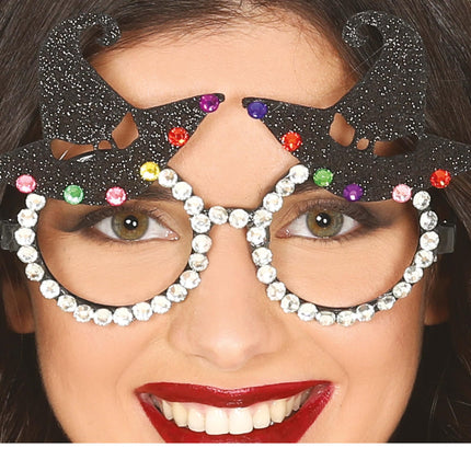 Halloween-brille Heksehat Glitter