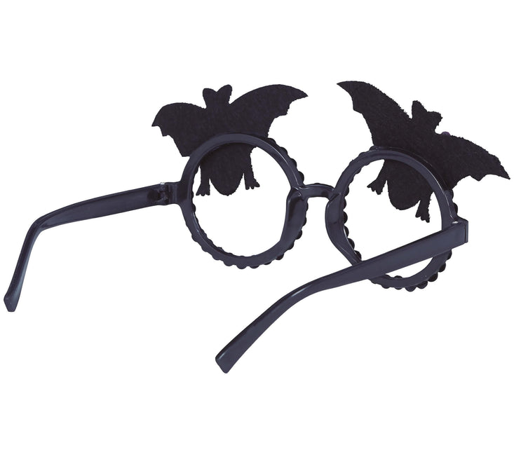 Halloween Bril Vleermuis Glitter
