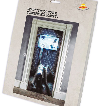 Halloween-dørplakat Spøgelse 120 cm x 47 cm